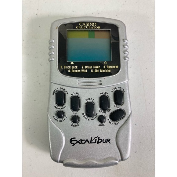 Excalibur Blackjack Handheld Game Electronic Portable Travel Sized Play Anywhere - Picture 3 of 9